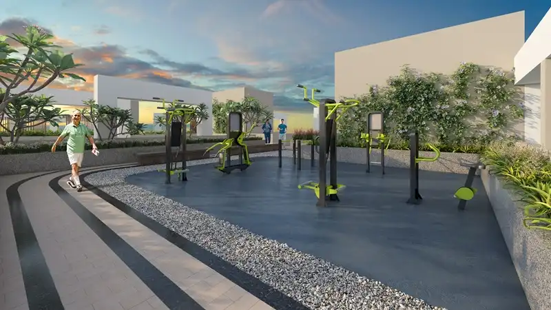 Roof top Fitness area