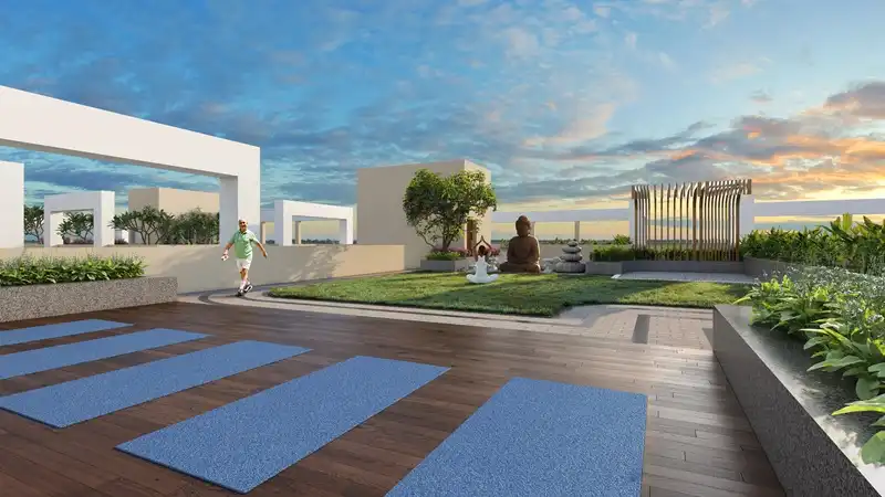 Roof top Yoga area